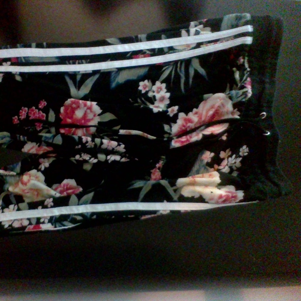 floral patterned joggers